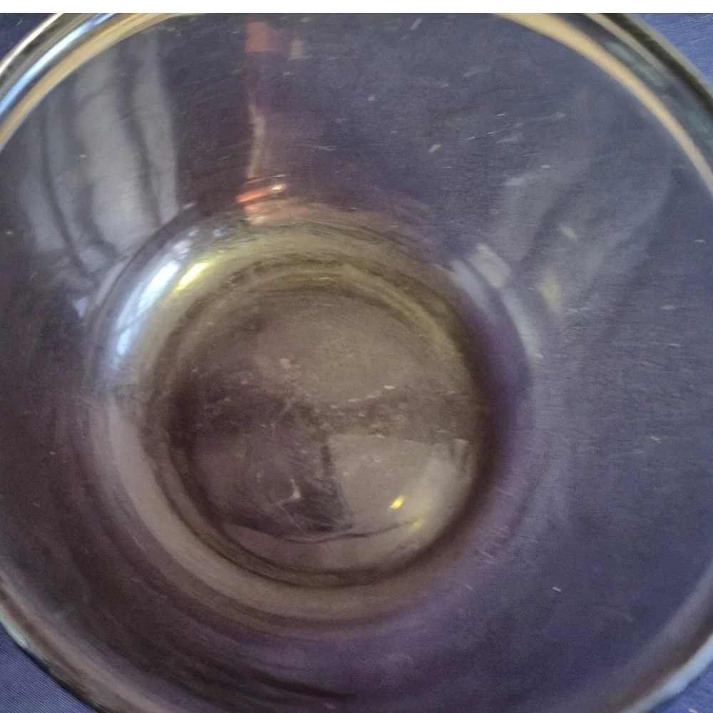 Anchor‎ Hocking Ovenware 1 Qt Smoky Gray Glass Mixing Bowl 1056 USA Made